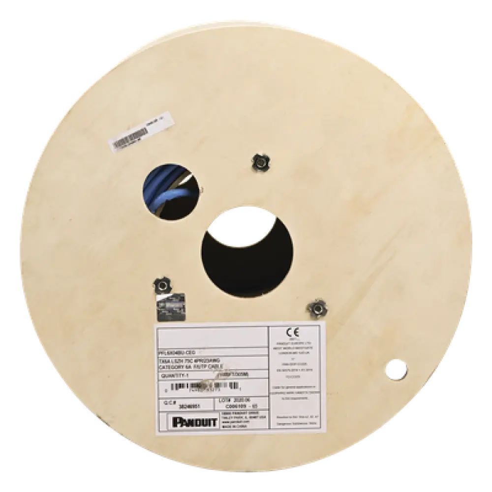 Bobina de Cable Blindado F/UTP / Cat6A / 23 AWG / 10GBase-T / LSZH / 305 m (1000 pies)