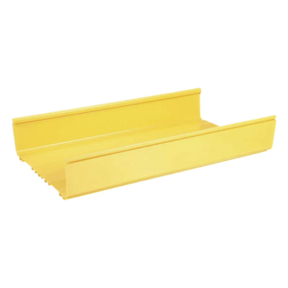 Canaleta para Fibra Óptica / PVC Rígido UL 94V-0 / 12x4 in / 1.8 m (5.9 ft) / Capacidad 773 Cables / QuikLock / Amarillo