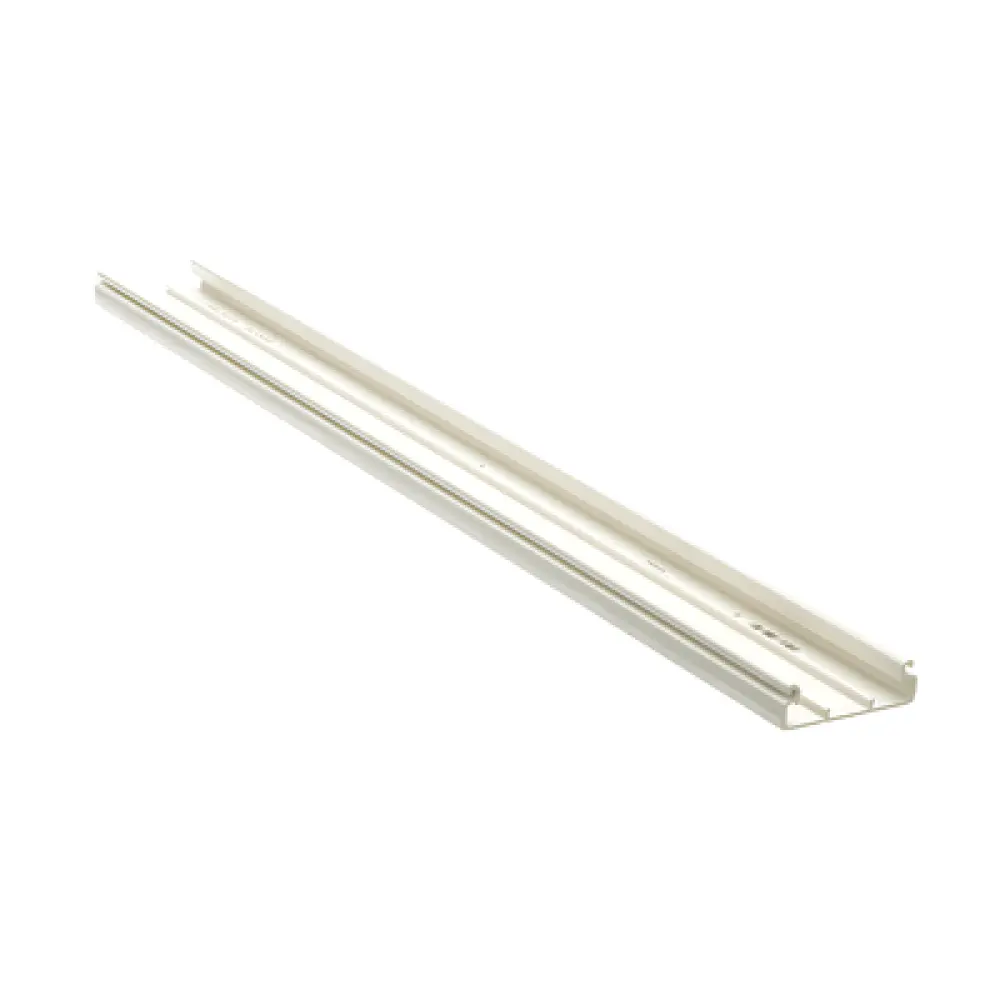 Base para canaleta / PVC rígido / 60.3 x 18.5 x 2400 mm / UL94 V-0 / TIA/EIA-568-B / 2.12 in² / 7.87 pies de largo