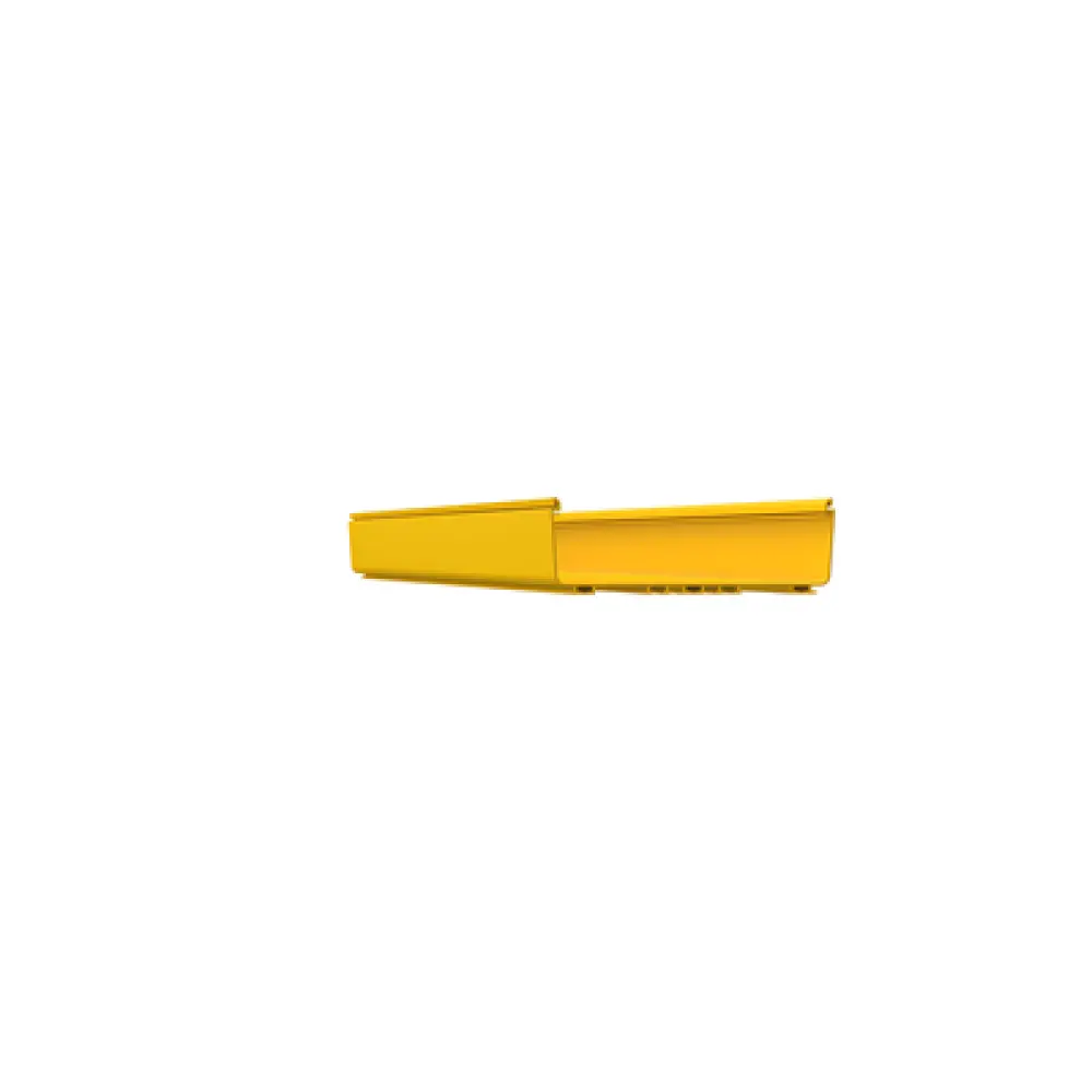 Canaleta de Enrutamiento / 12x4 Pulgadas / PVC Rígido UL 94V-0 / 3 m (9.8 ft) de Largo / Sistema QuikLock / Color Amarillo