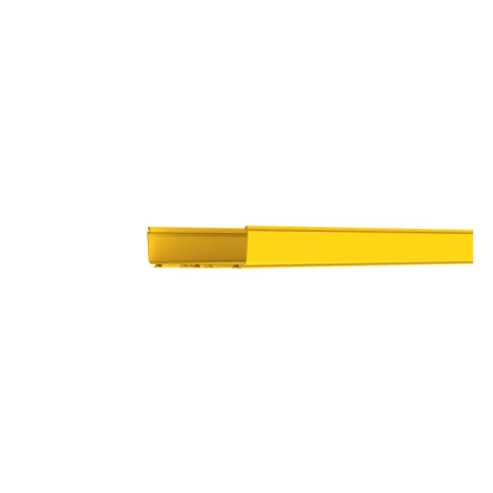 Canaleta de Enrutamiento / 12x4 Pulgadas / PVC Rígido UL 94V-0 / 3 m (9.8 ft) de Largo / Sistema QuikLock / Color Amarillo