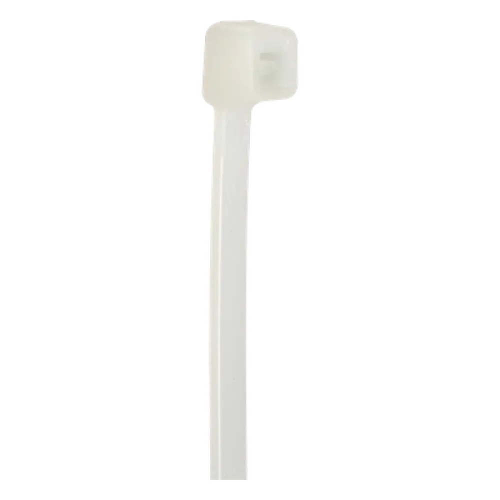 Cincho de Nylon 6.6 / 533 mm (1.75 ft) largo x 7.6 mm ancho / Tensión 534 N / Rango -40°C a 85°C / Plenum / UV Resistant / Paquete 100 pz