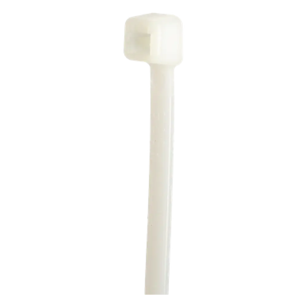 Cincho de Nylon 6.6 / 533 mm (1.75 ft) largo x 7.6 mm ancho / Tensión 534 N / Rango -40°C a 85°C / Plenum / UV Resistant / Paquete 100 pz