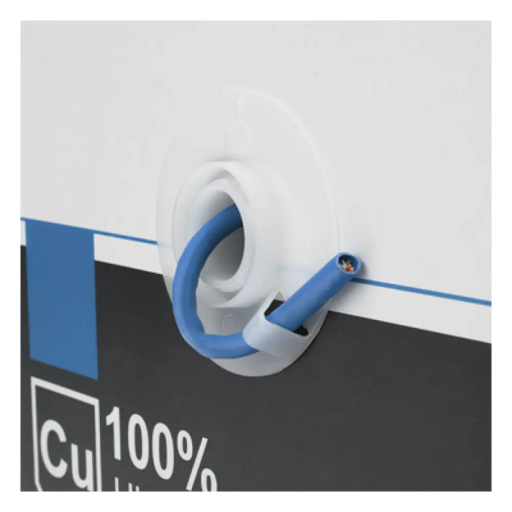 Bobina de Cable / Cat6+ / 305 m (1000 ft) / CMR / Calibre 23 / 250 MHz / UL ETL / Super Flexible / Azul / Interior