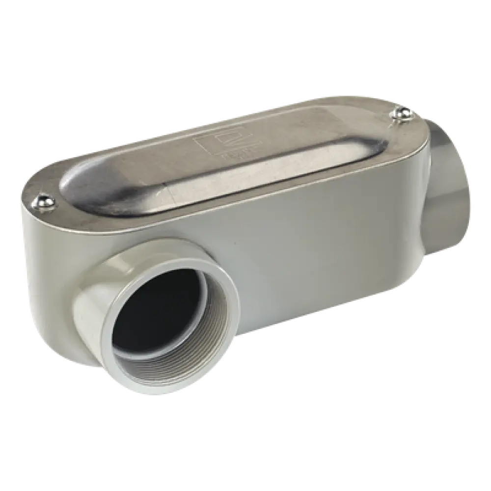 Caja de Registro Ovalada / 1 1/4" (31.8 mm) / Tipo LR / Aluminio Diecast / NPT Conduit / 512.7 cm³