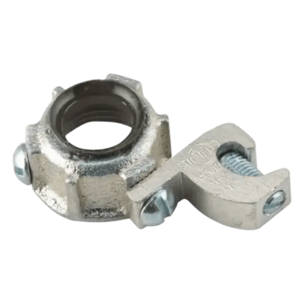 Conector de Tierra para Conduit Rígido IMC / 1/2 in / Hierro Maleable / Orejeta de Conexión a Tierra / UL 514B CSA NOM
