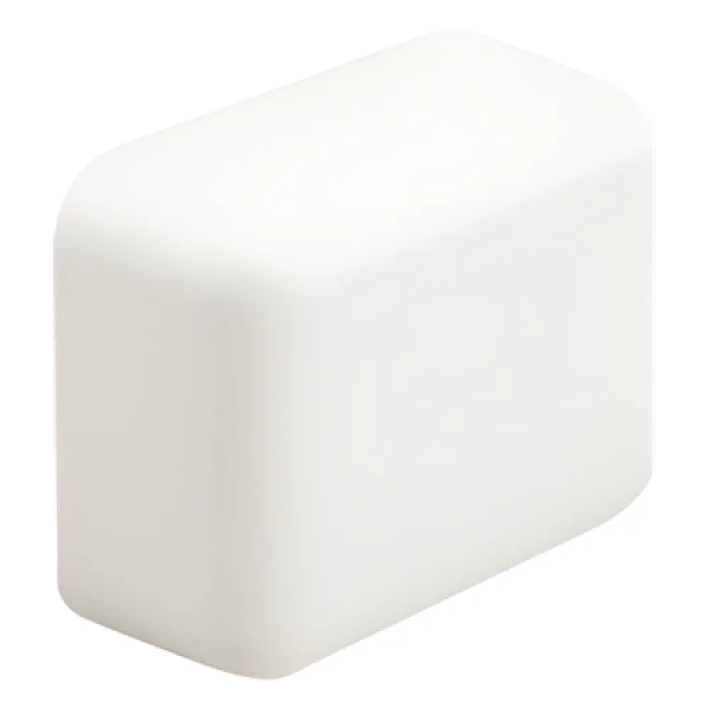 Tapa Final para Canaleta / LD3 / ABS / Blanco Mate / UL94V-0 / FT4 / 0°C a 50°C