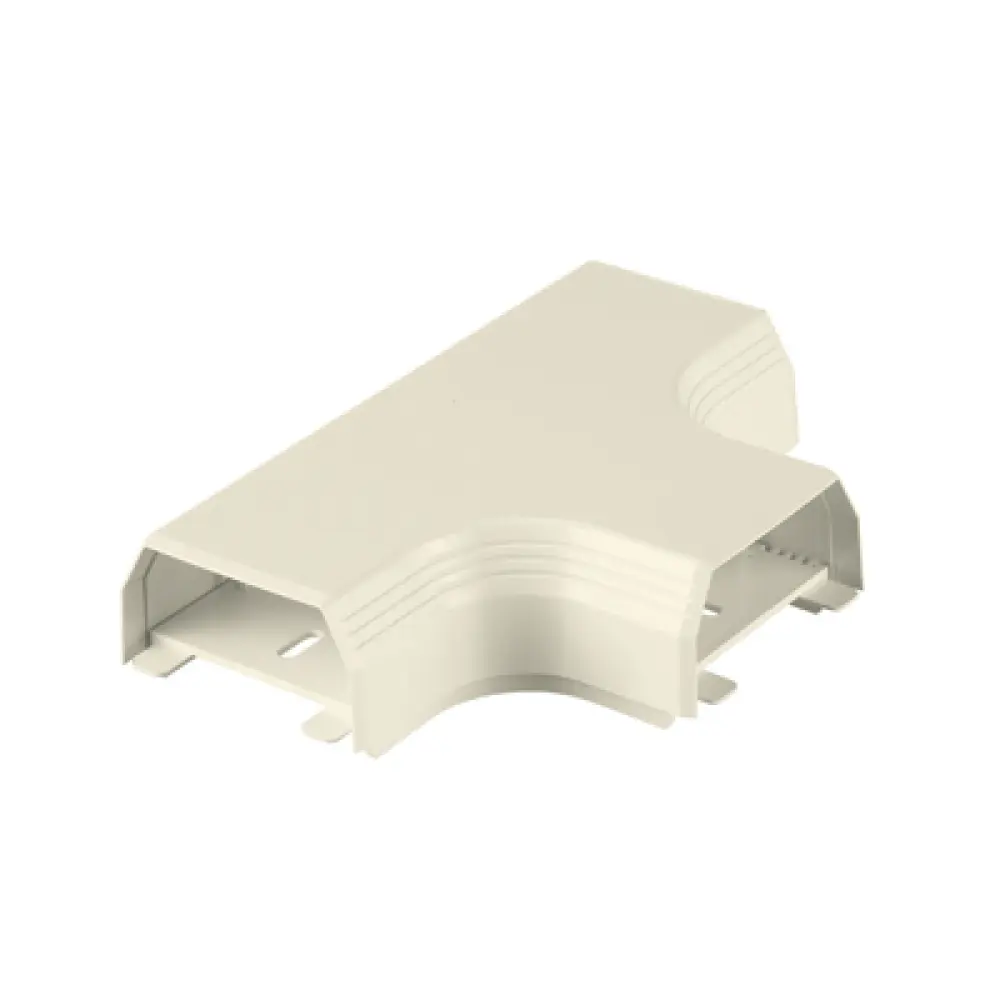 Accesorio en T para Canaleta / PVC Rígido / UL94V-0 / 0 a 50°C / Bajo Voltaje / Blanco