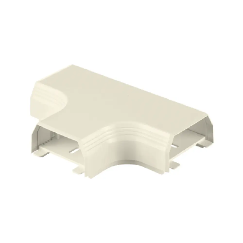 Accesorio en T para Canaleta / PVC Rígido / UL94V-0 / 0 a 50°C / Bajo Voltaje / Blanco