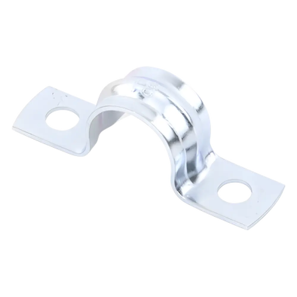 Abrazadera Omega / Conduit 3/8" (9.52 mm) / Acero 0.9-1.2 mm / Carga 30 kg / Cincado 5 Micras