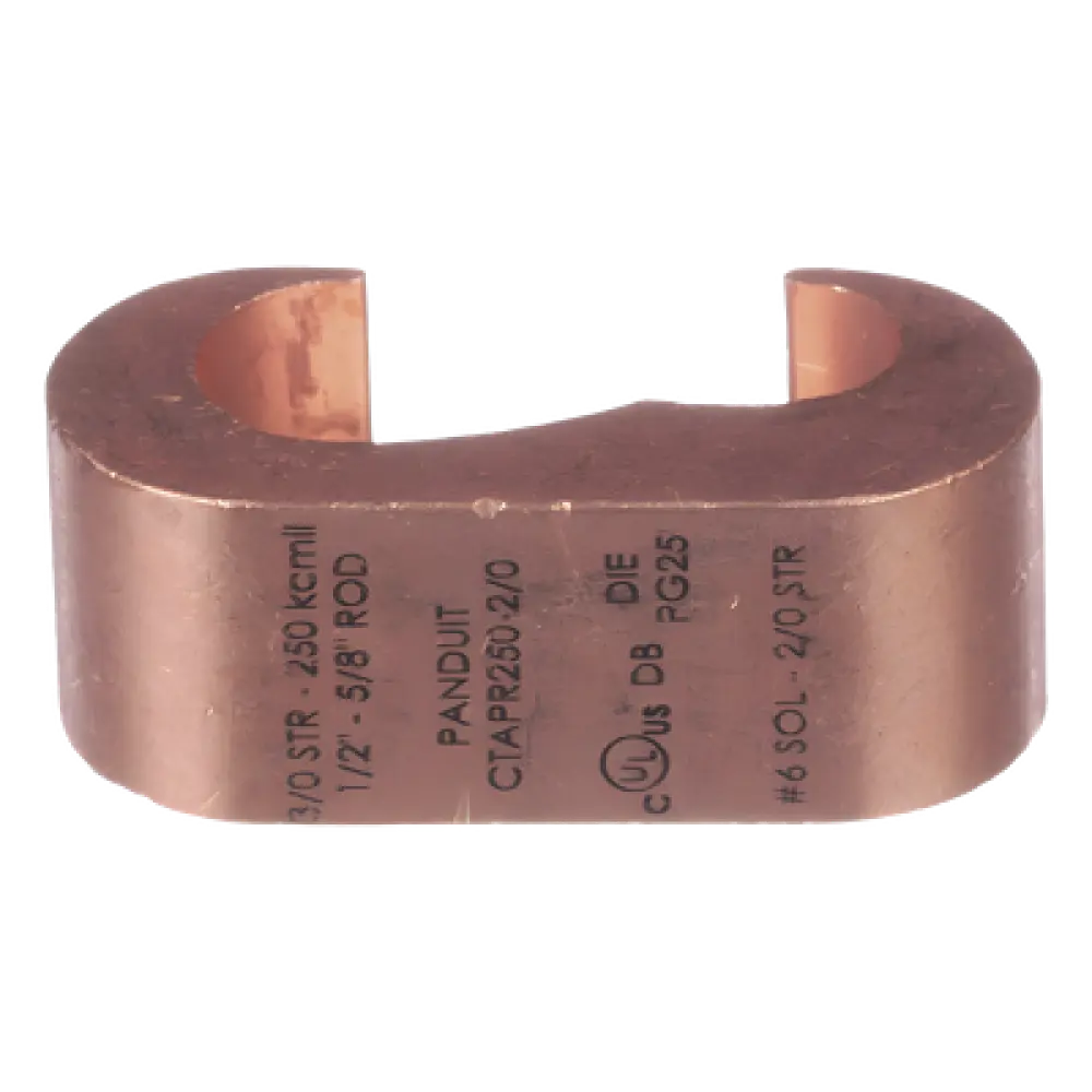 Conector de Compresión para Tierra / Estilo E / 3/0 AWG a 250 Kcmil / 36 kV / 90 °C / UL 486 / Direct Burial