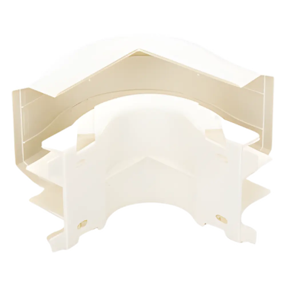 Accesorio de Canaleta / Esquinero Exterior / PVC Rígido / UL94V-0 / Rango Térmico 0 a 50°C / Instalación en Pared, Techo o Piso