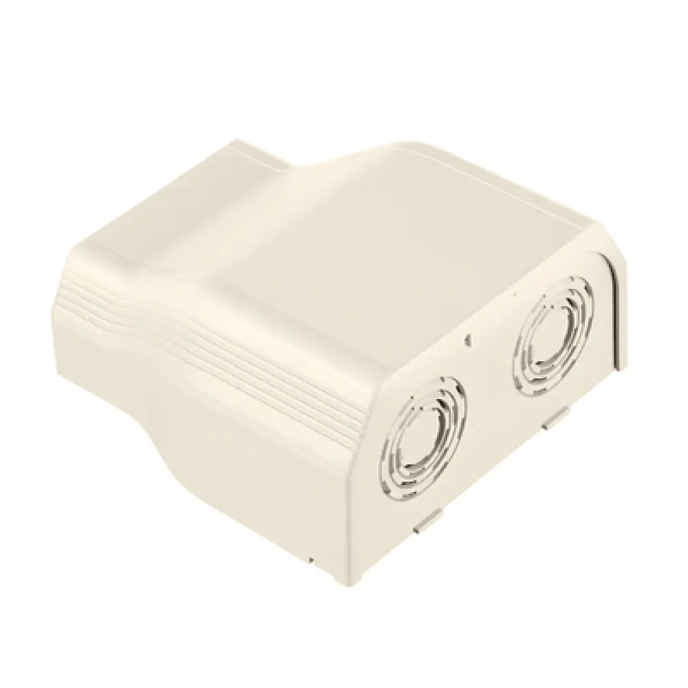 Conector de Tubería a Canaleta / Salidas 1/2", 3/4", 1" y 1 1/4" / PVC Rígido / UL94V-0 / TIA/EIA / Color Blanco Mate