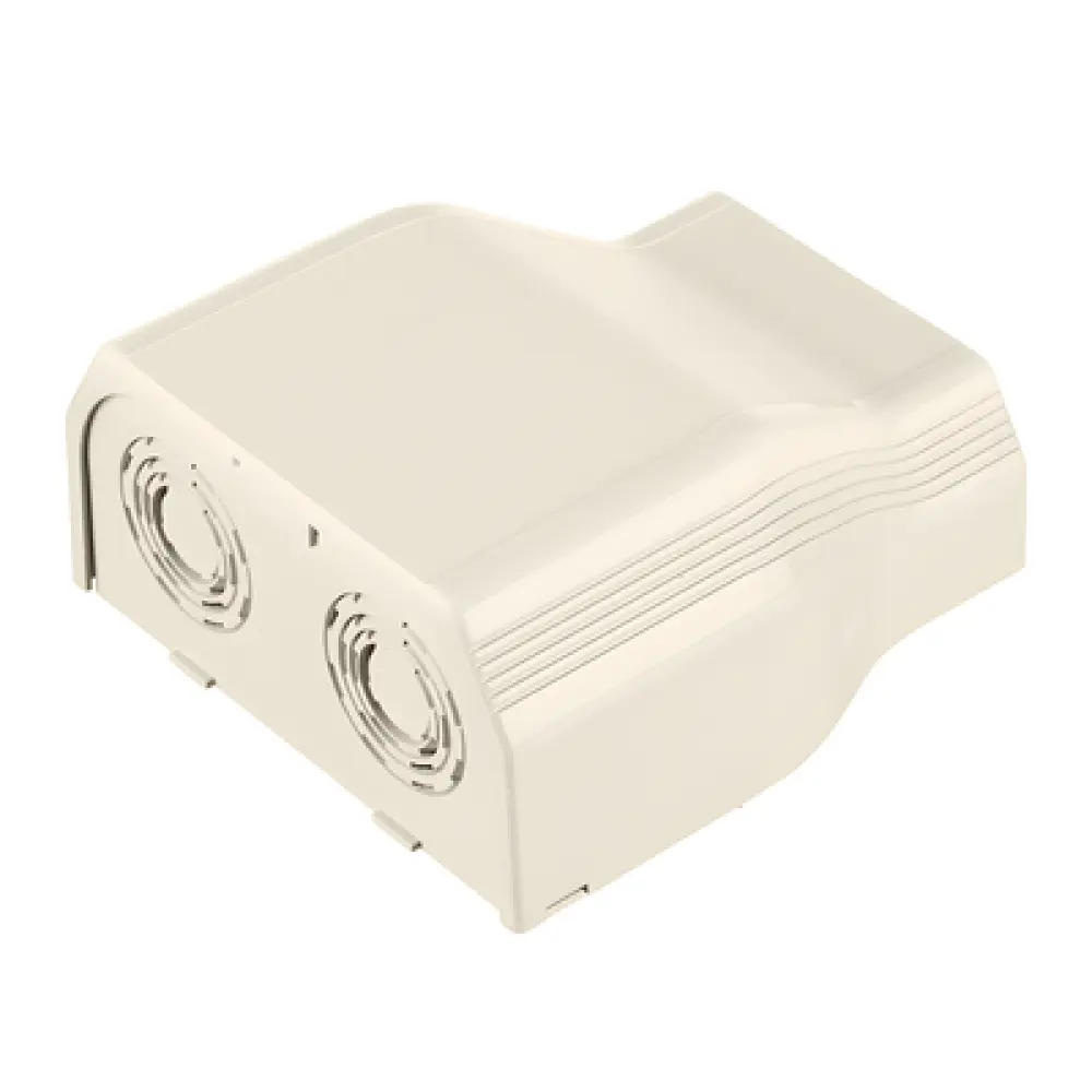 Conector de Tubería a Canaleta / Salidas 1/2", 3/4", 1" y 1 1/4" / PVC Rígido / UL94V-0 / TIA/EIA / Color Blanco Mate