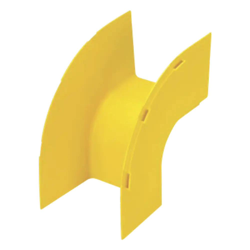 Bajada Vertical Exterior 90° / Canaleta 4x4 / Radio Curvatura 50.8 mm / PC/ABS / Amarillo