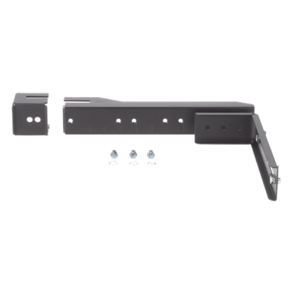 Soporte en L para Canaleta / Compatible FiberRunner 4x4 y 6x4 / Montaje en Riel Escalerilla 0.375 x 1.5/2 pulgadas / Acero Negro / 9 Piezas / UL 2024