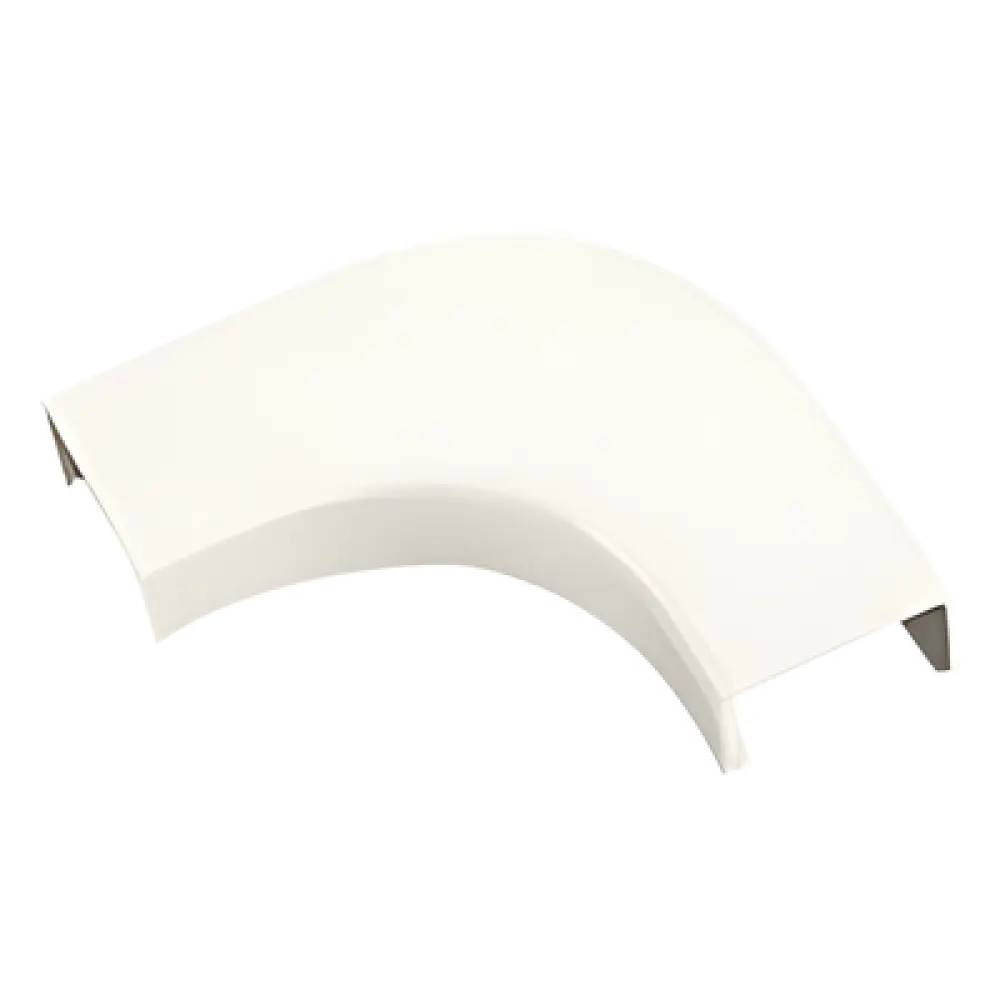 Curva de radio controlado / ABS / UL94V-0 FT4 / 0 a 50°C / Blanco Mate / Para canaleta LD3