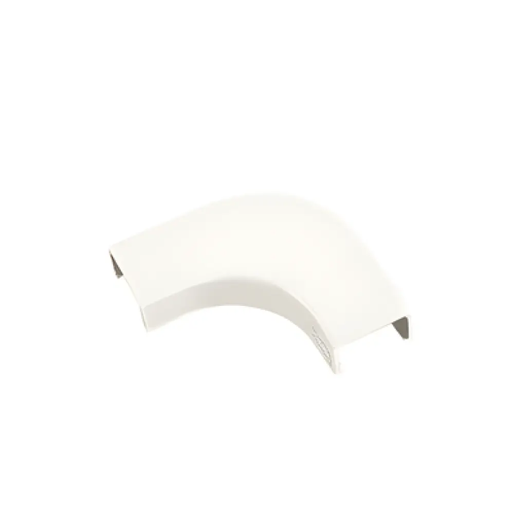 Curva de radio controlado / Para canaleta LD10 / ABS resistente a impactos / UL94V-0 / 0 a 50°C / Blanco mate