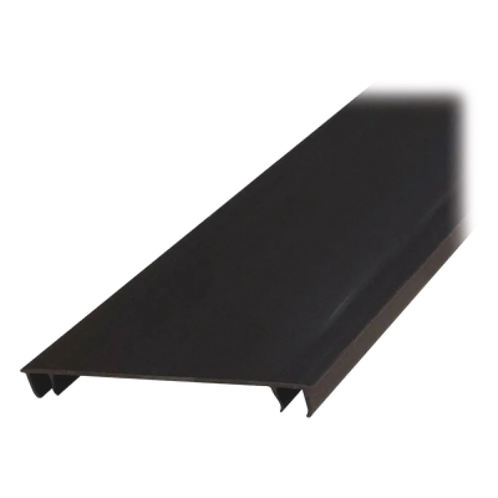Tapa para Canaleta Ranurada Tipo H / 55.1 mm Ancho / 1828.8 mm Largo (6 pies) / PVC Sin Plomo / UL94 V-0 / Negro