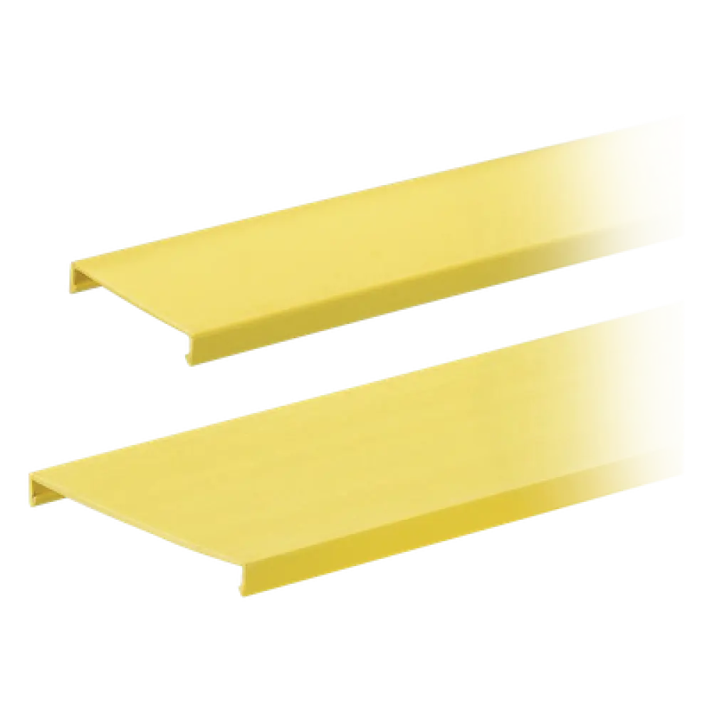 Tapa para Canaleta Ranurada / 4 in Ancho / 1828.8 mm (6 ft) Largo / PVC Sin Plomo / UL94 V-0 / Amarillo