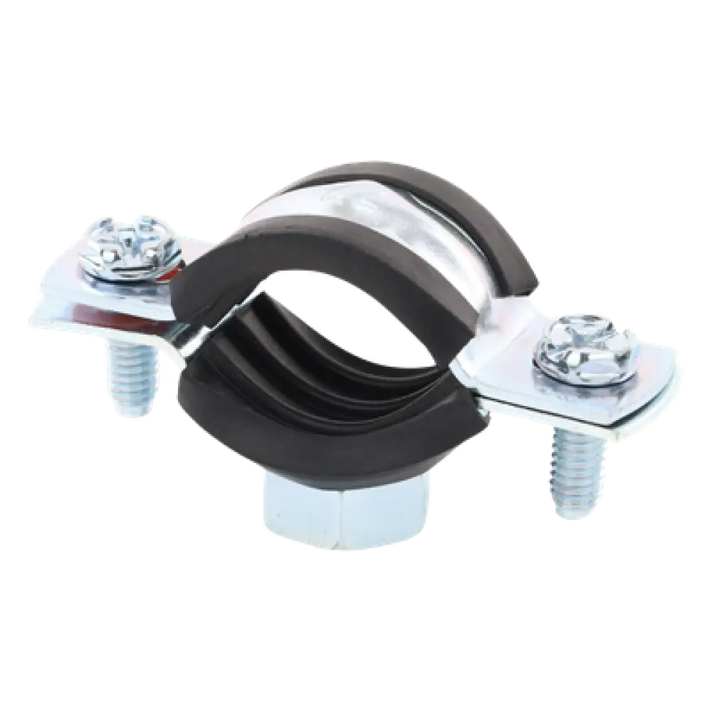 Abrazadera Isofónica Reforzada / 1/2" (22 mm) / Acero 1.75-2.3 mm / Carga 150 kg / -30°C a +120°C / Aislamiento EPDM
