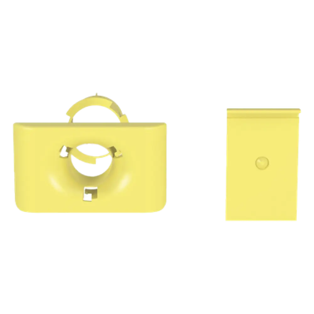 Accesorio de Salida a Tubo / 1.5 in (38 mm) / Canaletas 4x4, 6x4, 12x4 / Color Amarillo / PC/ABS / Telcordia GR-63-CORE