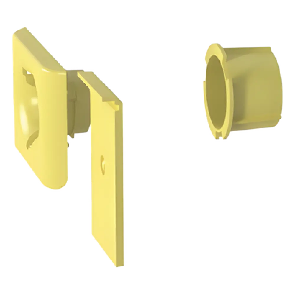 Accesorio de Salida a Tubo / 1.5 in (38 mm) / Canaletas 4x4, 6x4, 12x4 / Color Amarillo / PC/ABS / Telcordia GR-63-CORE