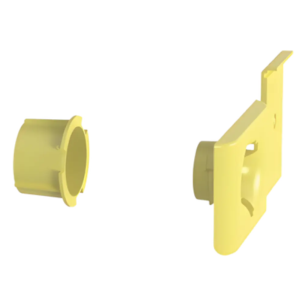 Accesorio de Salida a Tubo / 1.5 in (38 mm) / Canaletas 4x4, 6x4, 12x4 / Color Amarillo / PC/ABS / Telcordia GR-63-CORE