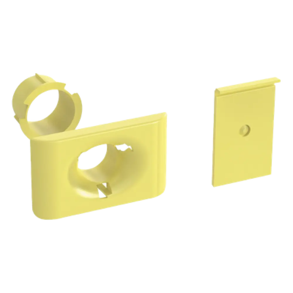Accesorio de Salida a Tubo / 1.5 in (38 mm) / Canaletas 4x4, 6x4, 12x4 / Color Amarillo / PC/ABS / Telcordia GR-63-CORE