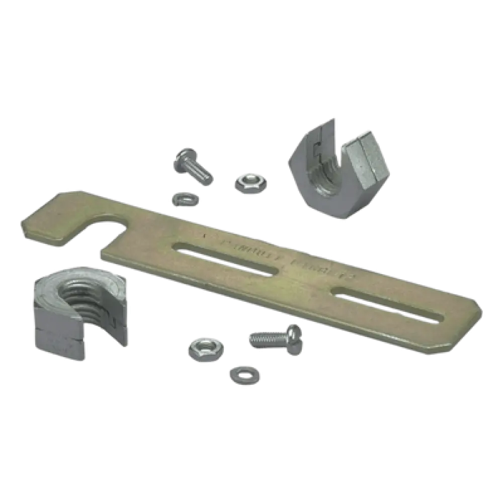 Soporte de Montaje a Techo / Canaletas FiberRunner 2x2 y 4x4 / Varilla Roscada 1/2" / Acero Negro / 152.4 mm (6 in)