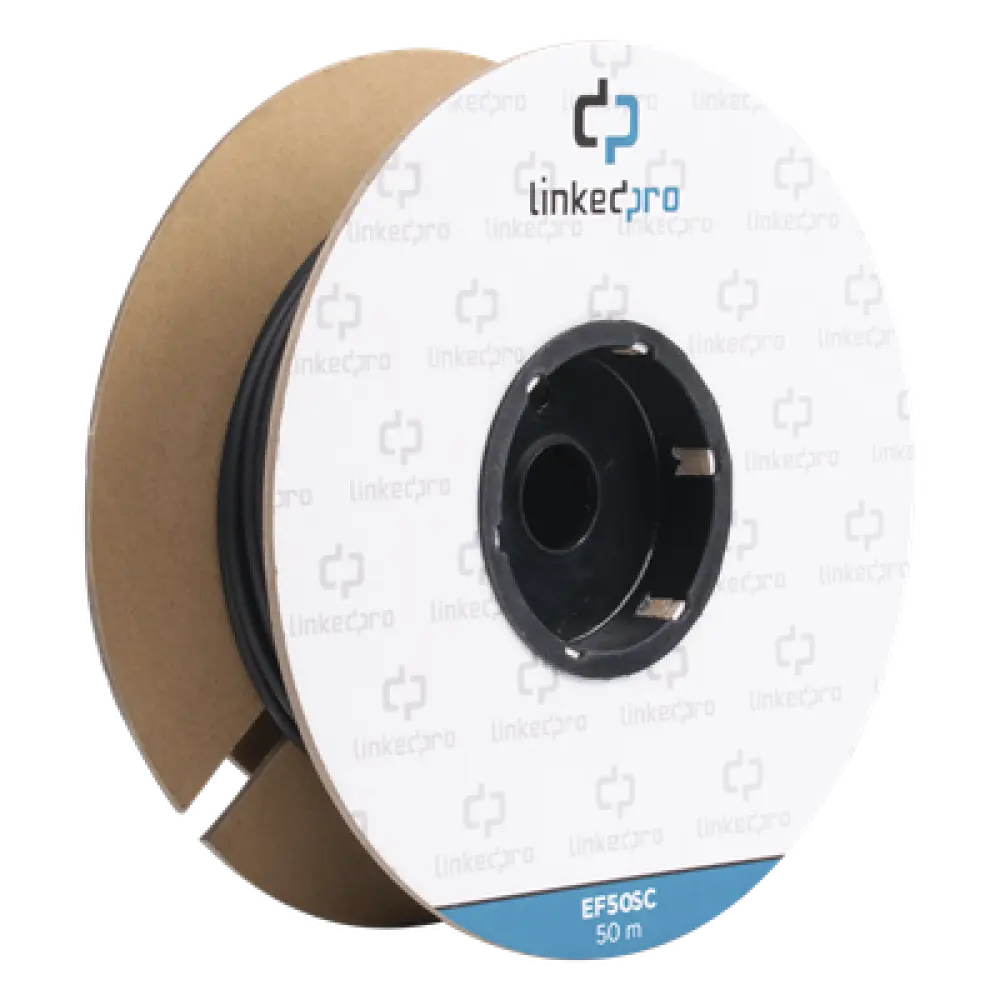 Carrete de Fibra Óptica / Monomodo 9/125 / SC-SC Duplex / 50 m (164.04 ft) / Kevlar / Subterráneo