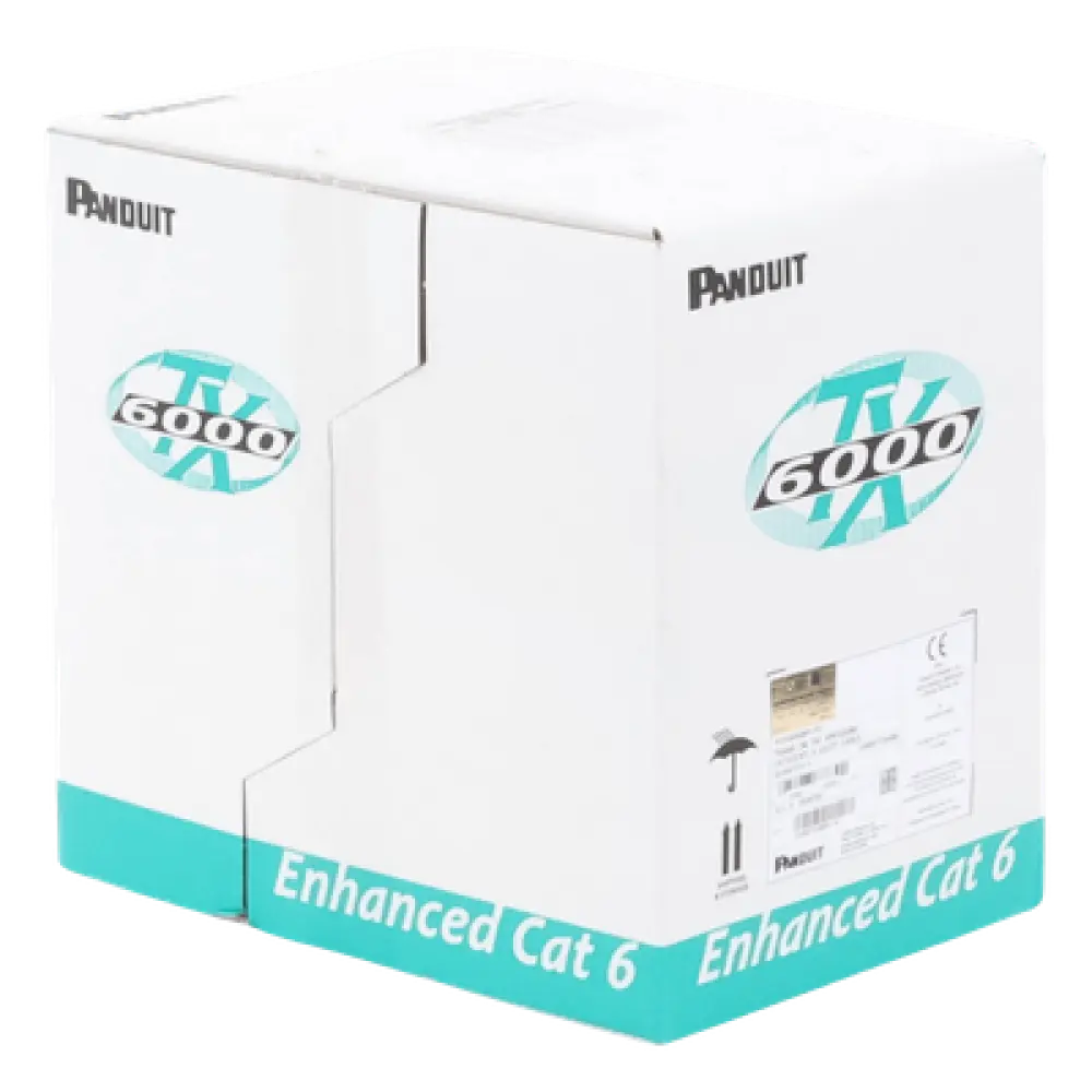 Bobina de Cable UTP / Cat 6A Mejorado / 23 AWG / 305 m (1000 pies) / 4 Pares / PVC CM / Reelex / Blanco