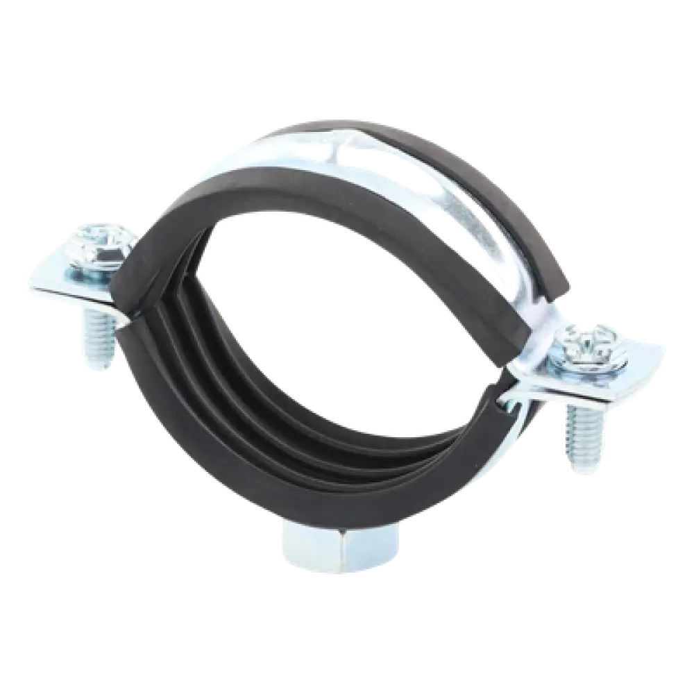Abrazadera Isofónica Reforzada / 1 1/2" (48 mm) / Carga 150 kg / Acero 1.75-2.3 mm / -30°C a +120°C