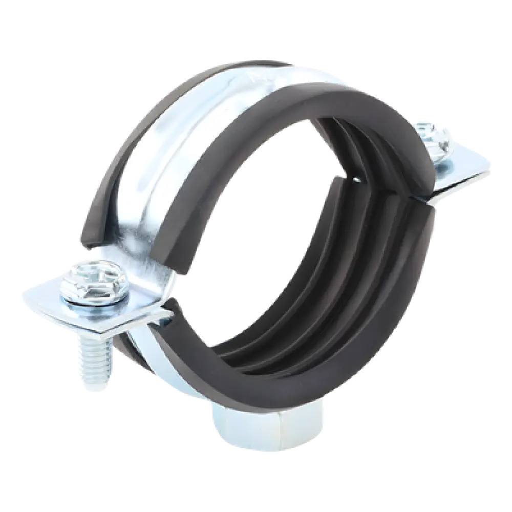 Abrazadera Isofónica Reforzada / 1 1/2" (48 mm) / Carga 150 kg / Acero 1.75-2.3 mm / -30°C a +120°C