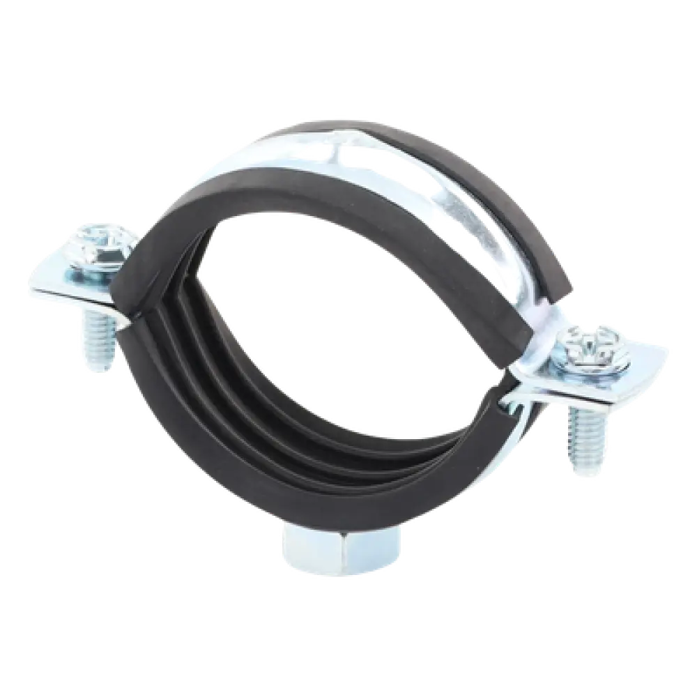 Abrazadera Isofónica Reforzada / 1 1/4" (40 mm) / Acero 1.75-2.3 mm / Carga 150 kg / Temperatura -30°C a +120°C / Aislamiento EPDM