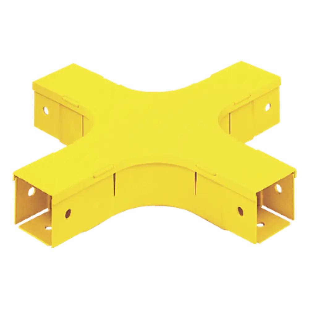 Accesorio de Canalización / 4 Vías Horizontal / 90° / Radio de Curvatura 50.8 mm (2 pulg) / 308.9 mm (12.2 in) / Amarillo