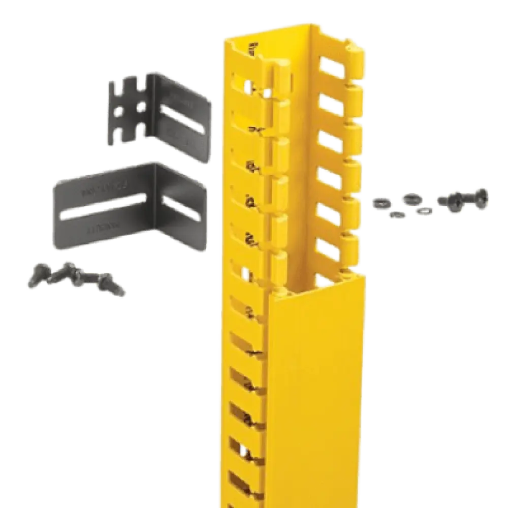 Kit de Administración de Cables Vertical / Sistema de Enrutamiento 2x2 / Altura 1828.8 mm (6 ft) / ABS Libre de Halógenos / Color Amarillo