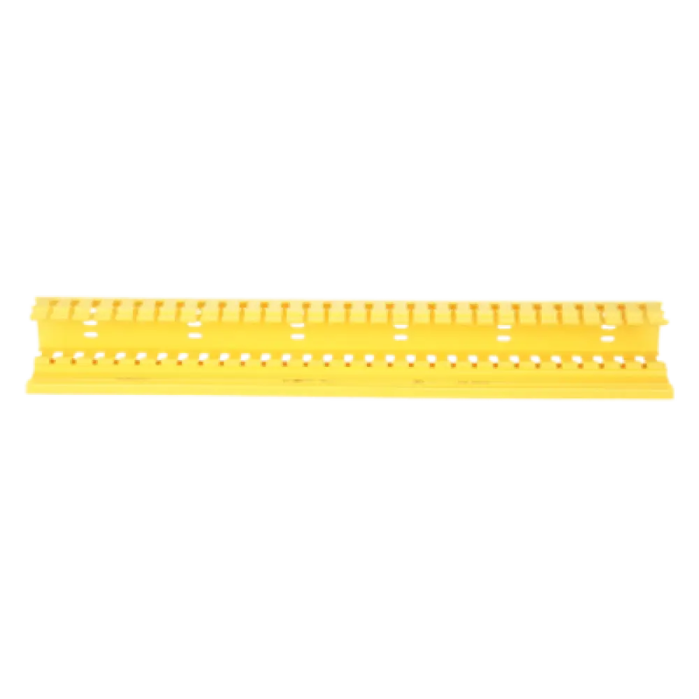 Kit de Administración de Cables Vertical / Sistema de Enrutamiento 2x2 / Altura 1828.8 mm (6 ft) / ABS Libre de Halógenos / Color Amarillo