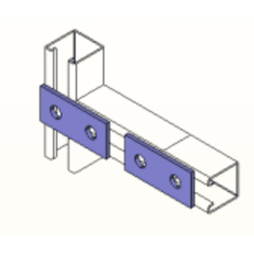 Conector / 9 cm / 2 Perforaciones / Acabado Anticorrosión / 3.54 pulgadas