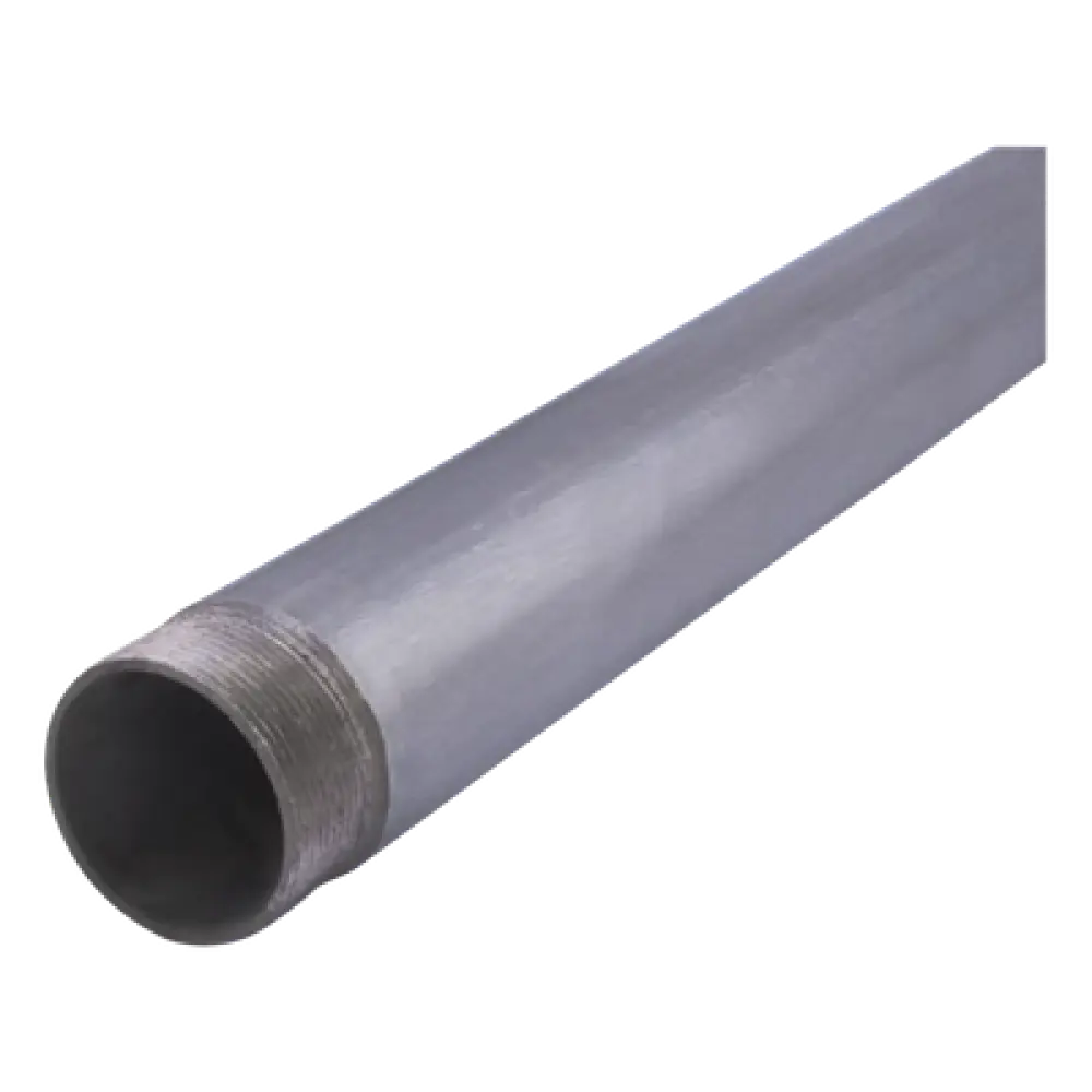 Tubo Conduit Cédula 40 / 2" (53 mm) / 3.20 m (10.5 ft) / Acero Galvanizado / Sin Cople / Rosca NPSM