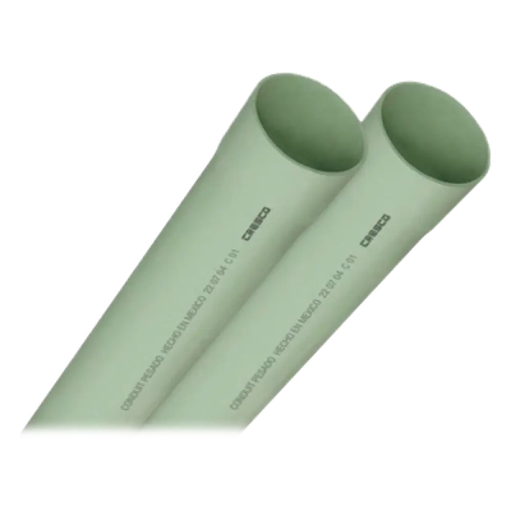 Tubo Conduit Pesado PVC / 4" (100 mm) / 3 m (9.8 ft) / Autoextinguible / NMX-E-012 / NMX-E-252
