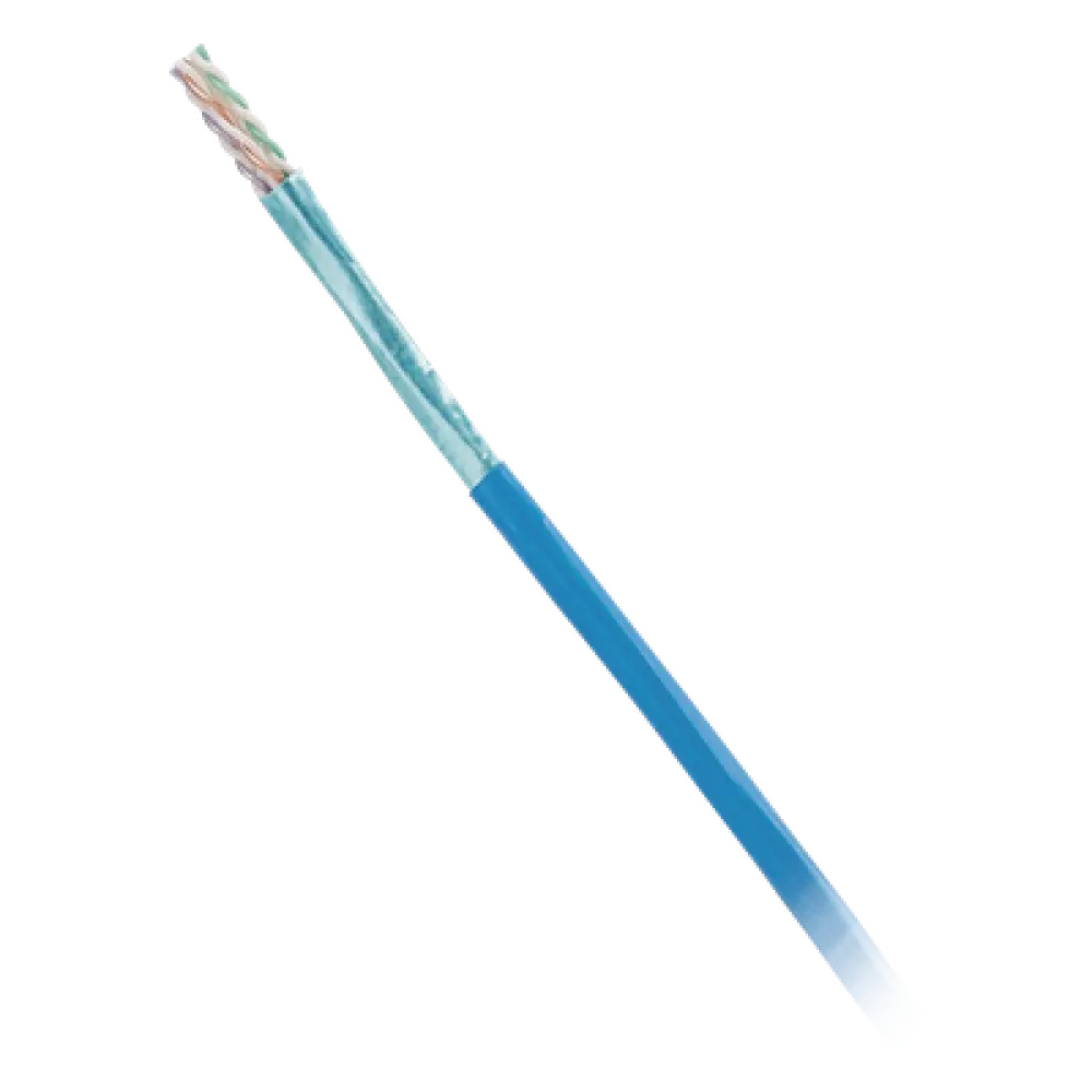 Bobina de Cable Blindado F/UTP / Cat6 / 4 Pares / 23 AWG / LSZH / 305 m (1000 pies) / Azul