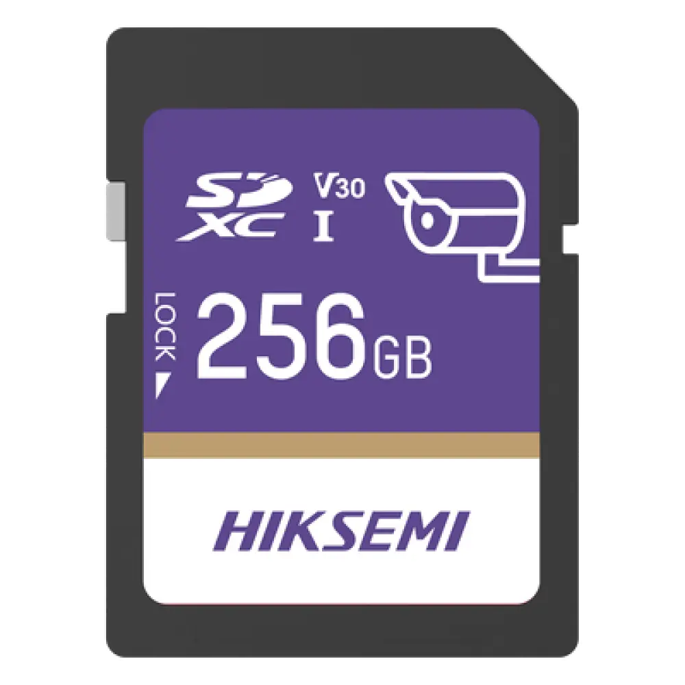 Tarjeta SD / 256 GB / 100 MB/s Lectura / 90 MB/s Escritura / Clase 10 U3 V30 / 3D TLC NAND / Videovigilancia 24/7
