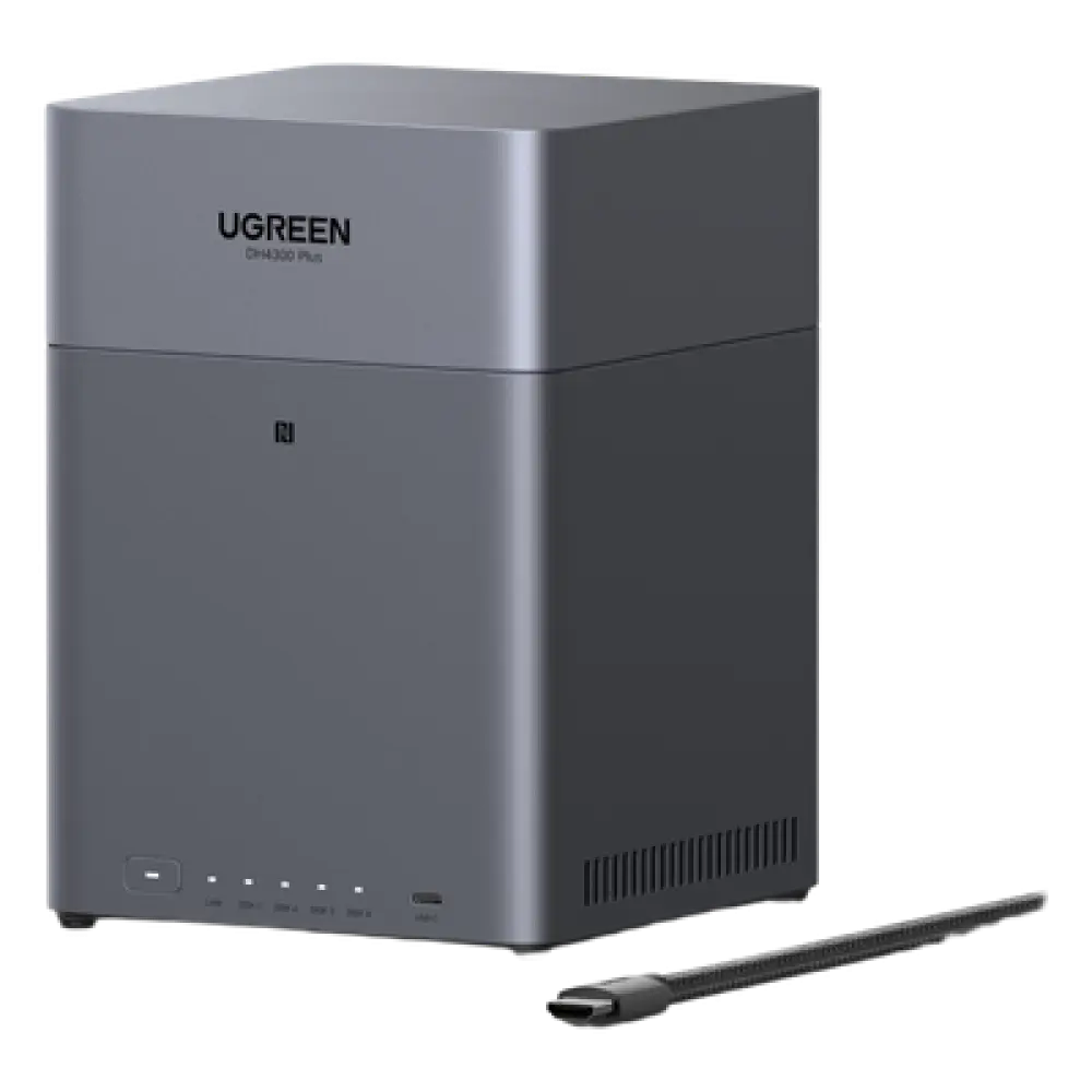 NAS 4 Bahías / Procesador RK3588C / 8 GB RAM / 2.5GbE / HDMI 4K / USB 3.2 Type-C / RAID 0/1/5/6/10