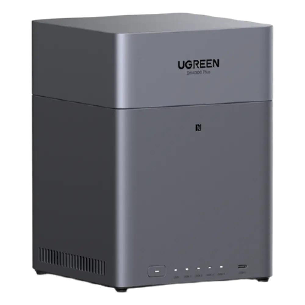 NAS 4 Bahías / Procesador RK3588C / 8 GB RAM / 2.5GbE / HDMI 4K / USB 3.2 Type-C / RAID 0/1/5/6/10