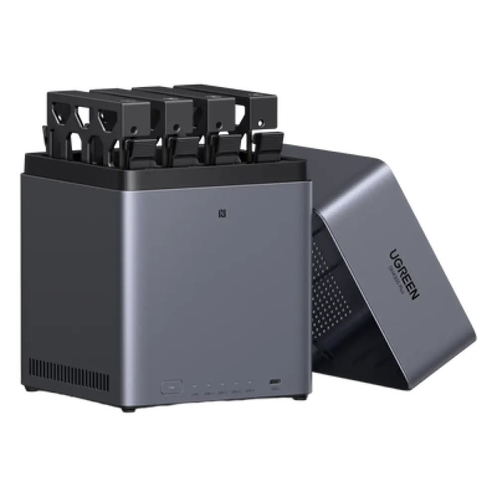 NAS 4 Bahías / Procesador RK3588C / 8 GB RAM / 2.5GbE / HDMI 4K / USB 3.2 Type-C / RAID 0/1/5/6/10