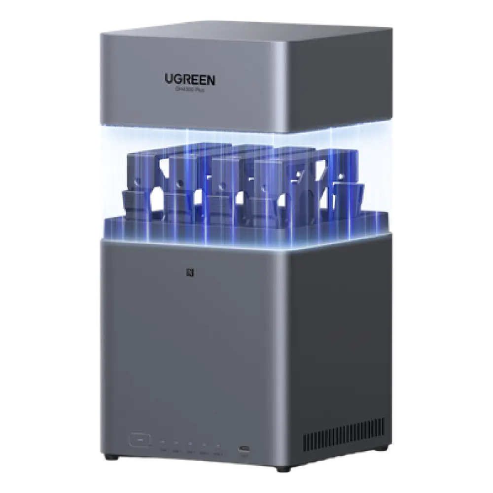 NAS 4 Bahías / Procesador RK3588C / 8 GB RAM / 2.5GbE / HDMI 4K / USB 3.2 Type-C / RAID 0/1/5/6/10