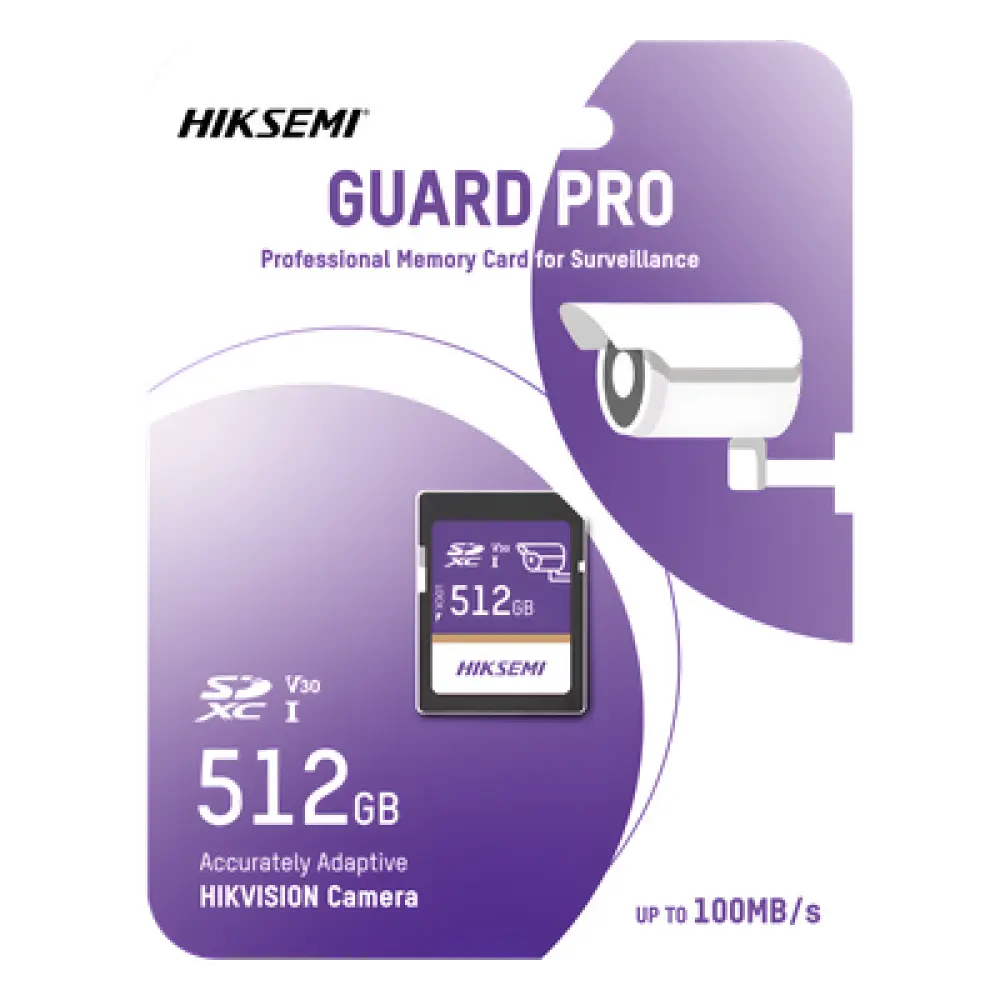 Tarjeta SD / 512 GB / 100 MB/s Lectura / 90 MB/s Escritura / Clase 10 U3 V30 / 3D TLC NAND / −25°C a 85°C (−13°F a 185°F)