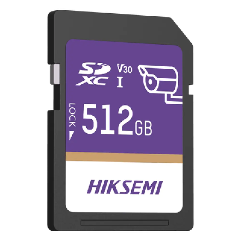 Tarjeta SD / 512 GB / 100 MB/s Lectura / 90 MB/s Escritura / Clase 10 U3 V30 / 3D TLC NAND / −25°C a 85°C (−13°F a 185°F)