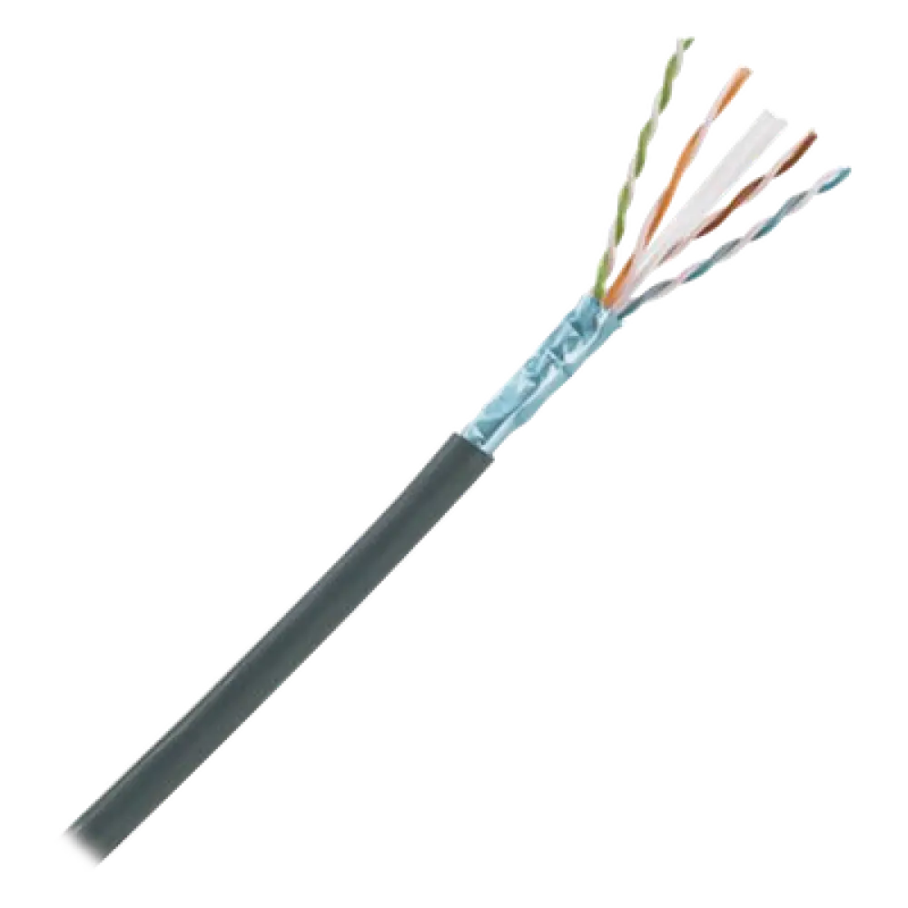 Cable Planta Externa Cat6A / Blindado F/UTP / 4 Pares 23 AWG / Gel Anti-Humedad / 305 m (1000 pies)